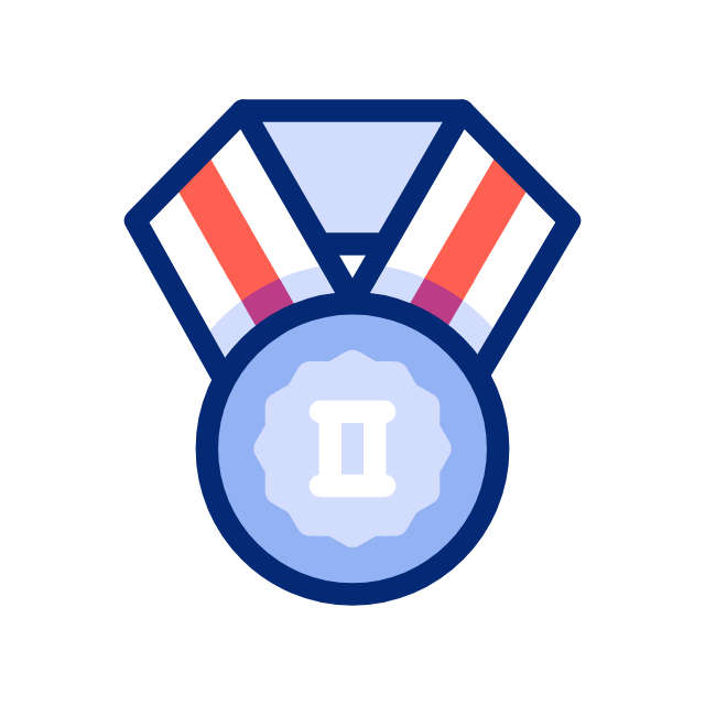 Medalla de segundo puesto